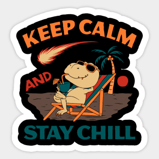 Keep Calm and Stay Chill Sticker